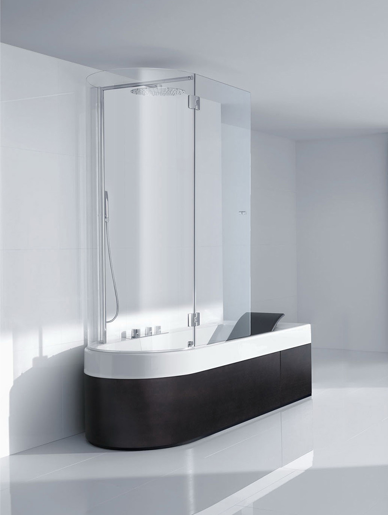 Diseño baño bañera happening