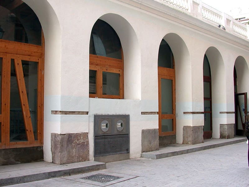 Diseño urbano del buzón de recogida Envac Iberia.
