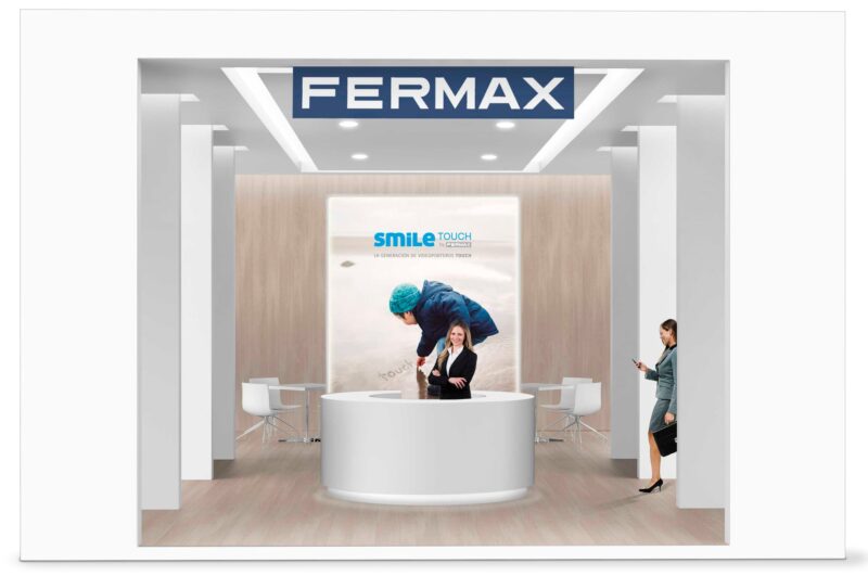 Diseño del stand en el evento Intersec.