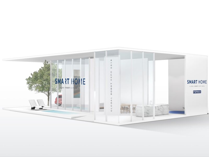 Diseño del stand Smart Home de Fermax.