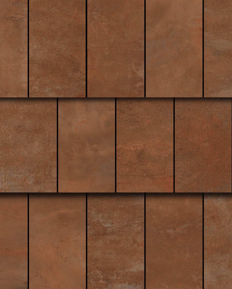 Diseño industrial de la cubierta Rust de BMI.